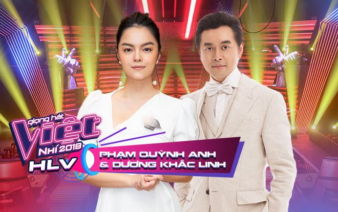 Dương Khắc Linh - Phạm Quỳnh Anh ngồi ghế đôi huấn luyện viên Giọng hát Việt nhí 2019