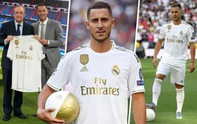 Eden Hazard ra mắt hoành tráng hơn cả Ronaldo, hôn lên logo Real Madrid