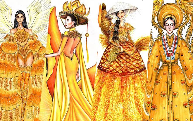 Top trang phục dân tộc giúp Hoàng Thùy 'nuốt chửng' sân khấu Miss Universe 2019