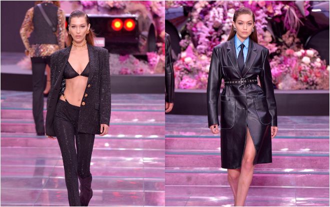 Chị em nhà Hadid 'oanh tạc' trong show Versace tại Milan Fashion Week Men's
