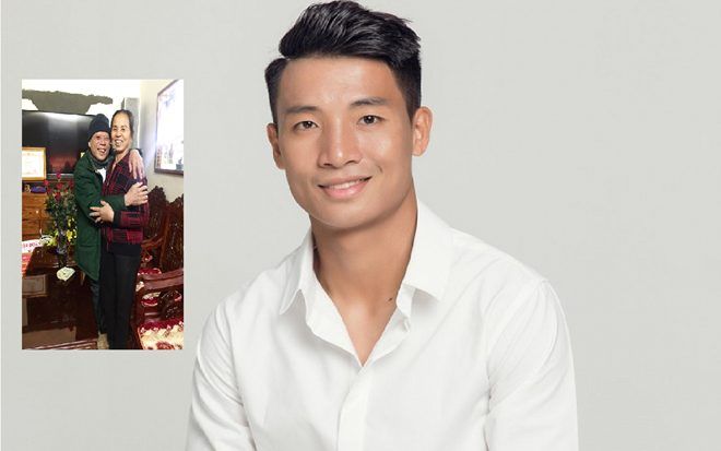 Trung vệ Bùi Tiến Dũng đăng hình chúc cha mạnh khỏe nhân 'ngày của cha'