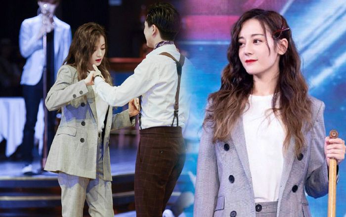 Tạo hình menswear mới mẻ của Địch Lệ Nhiệt Ba trong ‘Thử thách cực hạn' khiến fan thích thú