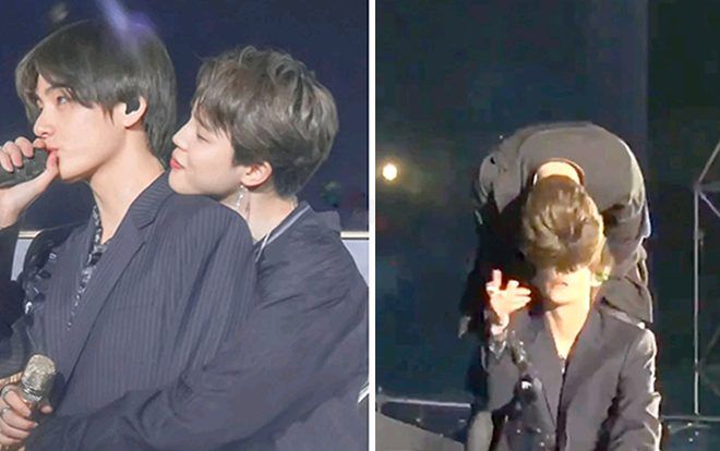 ARMY phát sốt với 'nụ hôn' giữa Jimin và V tại 5th Muster của BTS