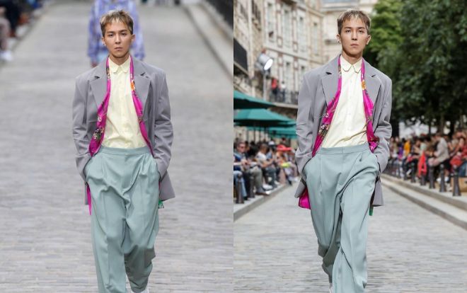 Song Mino (Winner) là 'chàng thơ' trong show Louis Vuitton khiến fan bấn loạn