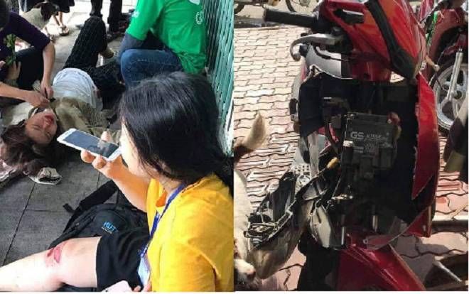 Chỉ vì câu trêu đùa vô ý thức của 2 thanh niên 'nhìn bánh xe kìa, sắp nổ tung rồi', 2 nữ sinh bất ngờ gặp tai nạn nguy hiểm