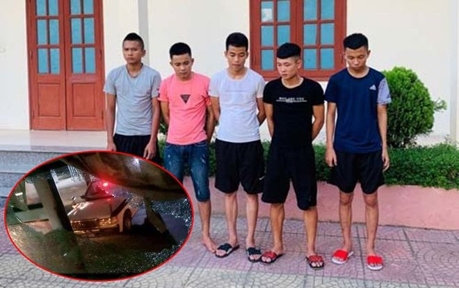 Bắt giữ 5 đối tượng ném đá vỡ kính xe khách khi đi qua Thanh Hóa khiến 1 người phụ nữ bị thương