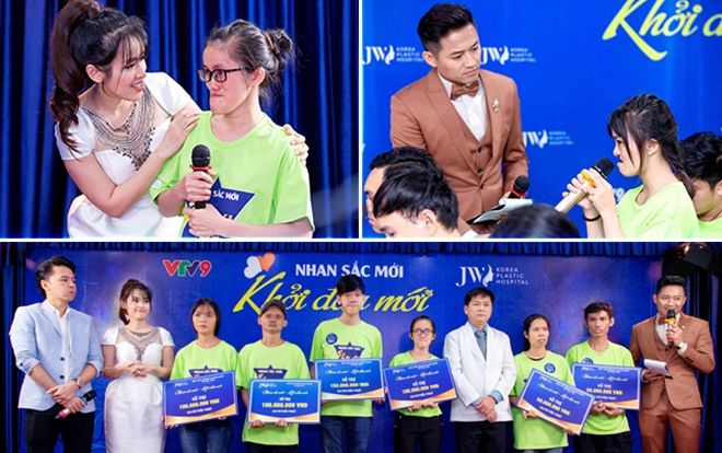 Vợ chồng Văn Anh- Tú Vi cùng Quý Bình trao tặng 200 triệu trong chương trình thiện nguyện