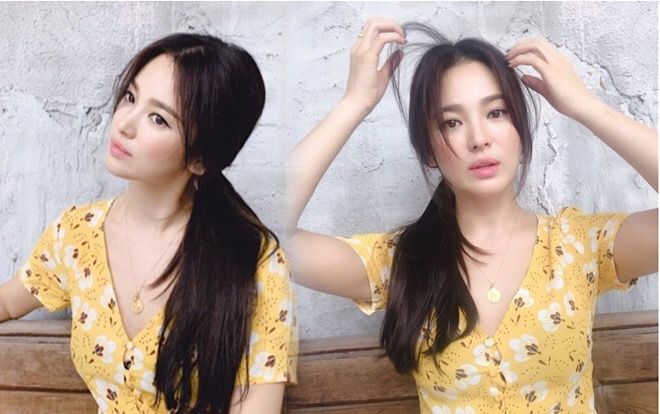 Song Hye Kyo khoe vẻ đẹp nữ thần với mái tóc dài, Knet: 'Xinh như búp bê sống'