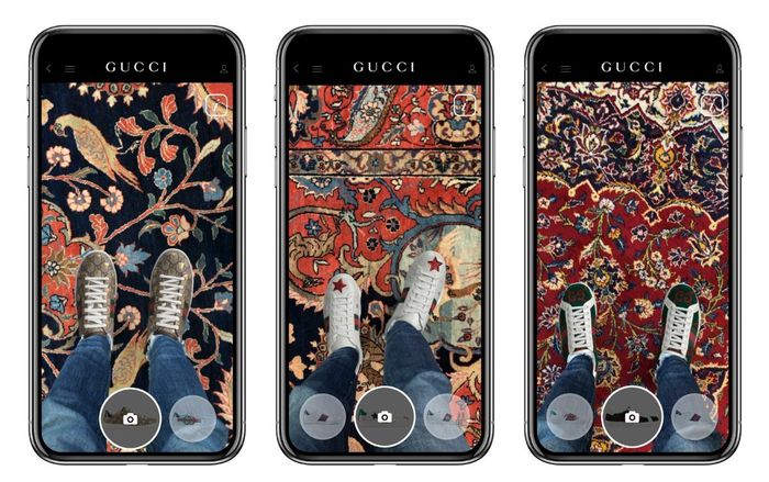 Giới mộ điệu đã có thể thử giày ngay trên ứng dụng của nhà mốt sang chảnh Gucci