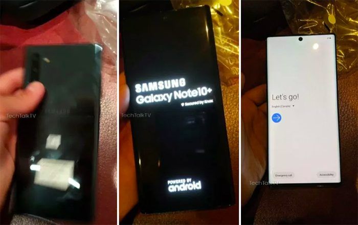 Samsung Galaxy Note10+ 'bằng xương bằng thịt' lần đầu lộ diện