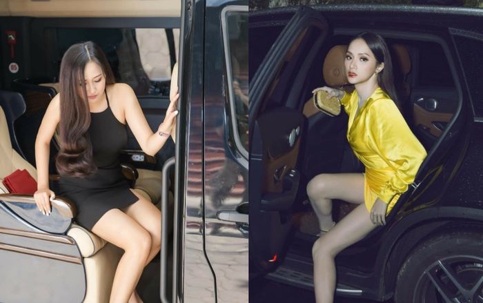 Mai Phương Thúy bước xuống xe cũng thần thái ngời ngời nhưng đến Hương Giang thì khiến fan 'thả tim' không ngớt
