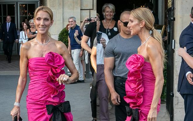 Celine Dion chơi trội xuống phố trong chiếc váy hồng mặc cho bao lời chê bai cơ thể nhăn nhúm