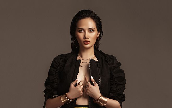 Hoa hậu Diệu Linh khoe vẻ đẹp mạnh mẽ, vòng 1 căng tròn khiến hội chị em ghen tị