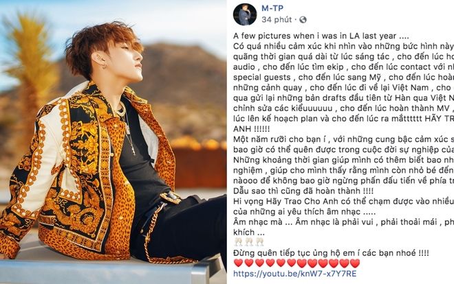 Sơn Tùng M-TP bật mí: 'Mất hơn 1 năm rưỡi để thực hiện MV Hãy trao cho anh'