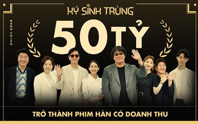 Đạt 50 tỷ đồng sau 11 ngày, 'Ký sinh trùng' là phim Hàn có doanh thu cao nhất tại Việt Nam