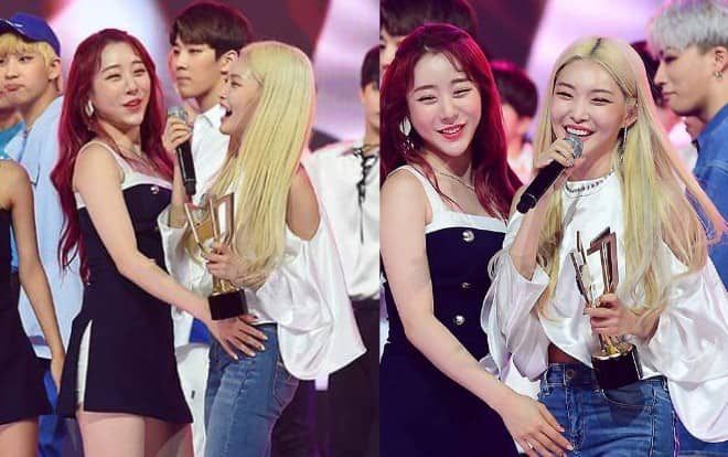 Comeback chưa bao lâu, Chungha đã ẵm cúp trước Red Velvet, (G)I-DLE, Stray Kids,… trên show Champion