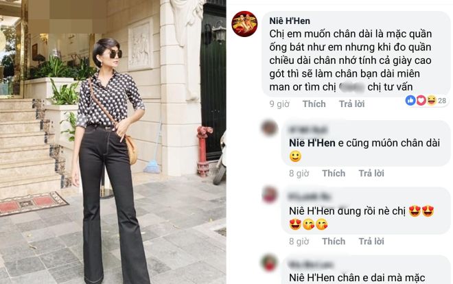 Không chỉ mặc quần đẹp miễn chê, H'Hen Niê còn tận tình tư vấn cách kéo chân cho chị em thế này