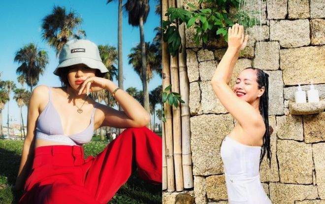 Diễn viên Chiều Xuân tự tin thả dáng với áo tắm ở tuổi 52, Châu Bùi 'ngược ngạo' khi càng béo càng được khen đẹp