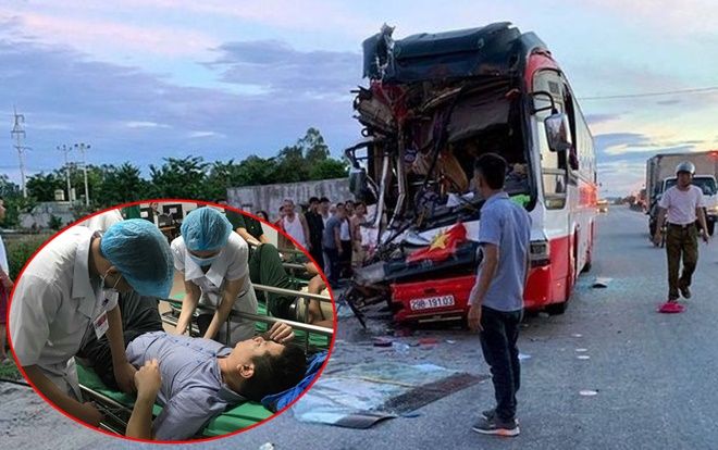 Xe chở đoàn du lịch đâm đuôi container: Sau tiếng động lớn thấy la liệt người bị thương la hét hoảng loạn