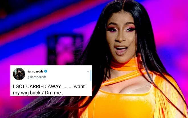 Sau màn 'quăng tóc' bá đạo tại Wireless Music Festival, Cardi B hối hận muốn tìm lại mái tóc giả của mình