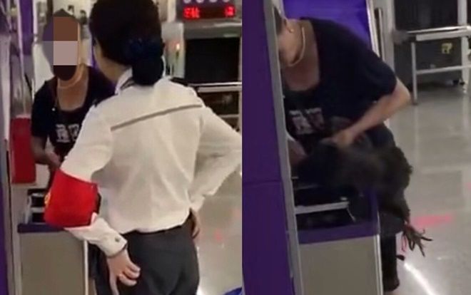 Không được đem gà lên tàu, người phụ nữ cắt tiết luôn tại nhà ga