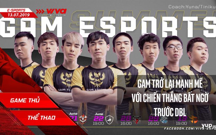 Esports Daily: GAM trở lại mạnh mẽ với chiến thắng ngoạn mục trước đương kim vô địch DBL