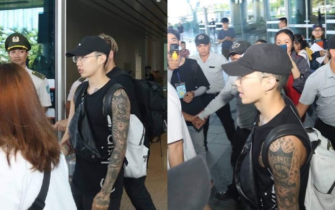 Jay Park xuất hiện đơn giản tại sân bay Đà Nẵng trong lần đầu sang Việt Nam biểu diễn