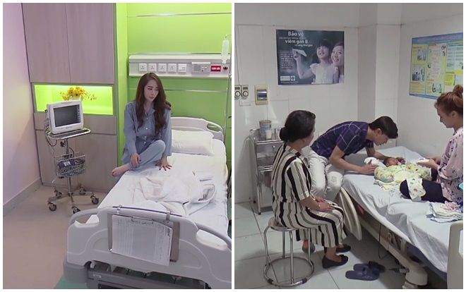 Về Nhà Đi Con: Vào cùng một viện nhưng Nhã nằm phòng sang chảnh, còn cu Bon nằm phòng bình dân?