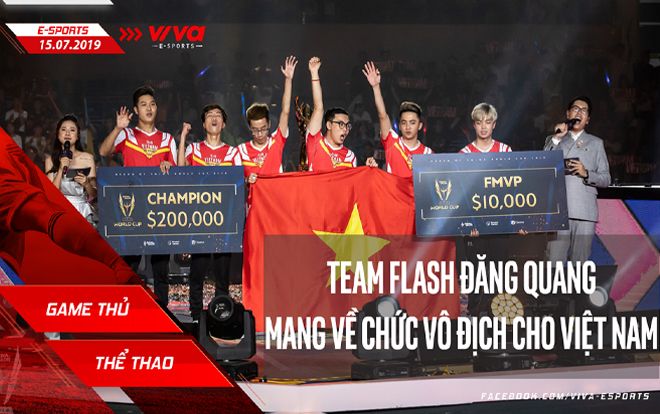 Team Flash hạ gục đại diện Đài Loan Mad Team nghẹt thở lên ngôi vô địch thế giới 2019