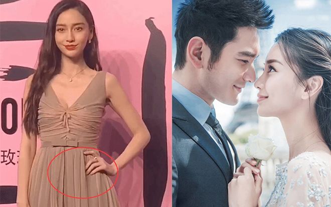 Sau nghi vấn ly hôn Huỳnh Hiểu Minh, Angelababy thay nhẫn cưới thành nhẫn khác