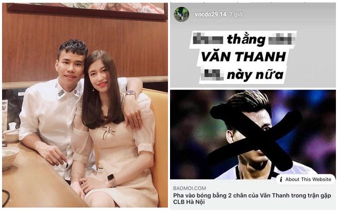 Hot nhất hôm nay: Bạn gái hậu vệ CLB Hà Nội xúc phạm Vũ Văn Thanh, đáp trả cực gắt anti-fan