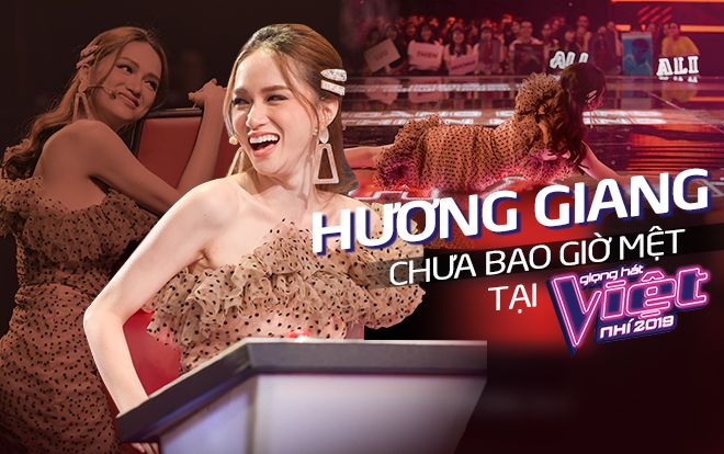 Lăn xả khắp sân khấu giành thí sinh, Hương Giang 'chưa bao giờ mệt' tại The Voice Kids 2019