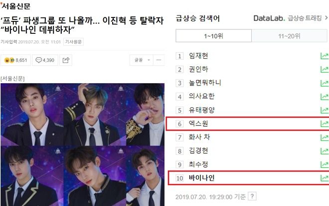Thực tập sinh bị loại của 'Produce X 101' dự sẽ ra mắt với nhóm BY9: Tin tức hot, đứng top tìm kiếm tại Hàn