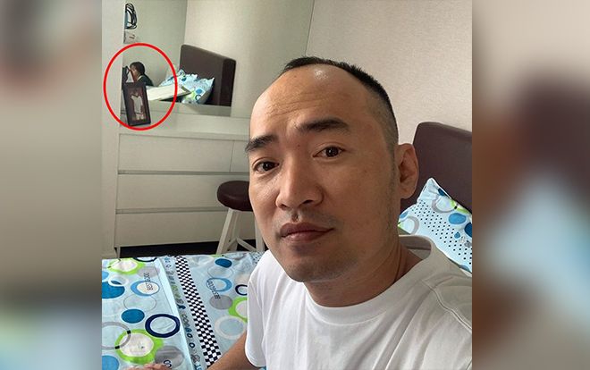 Tiến Luật đăng ảnh thức dậy ở một nơi xa, cư dân mạng tinh mắt phát hiện cô gái lạ trong gương không phải là Thu Trang