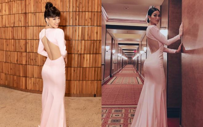Nhã Phương 'chặt đẹp' Phương Khánh nhờ rãnh lưng sâu hun hút khi đụng váy kín trước hở sau