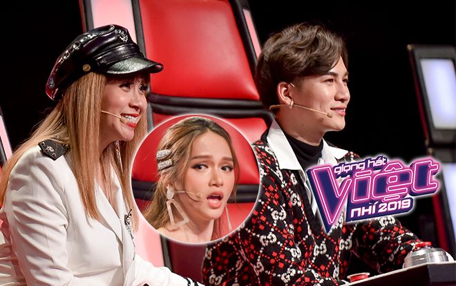 Thất thế trong tập 1, HLV Lưu Thiên Hương xông xáo hát Em đi trên cỏ non 'dụ dỗ' thí sinh The Voice Kids 2019