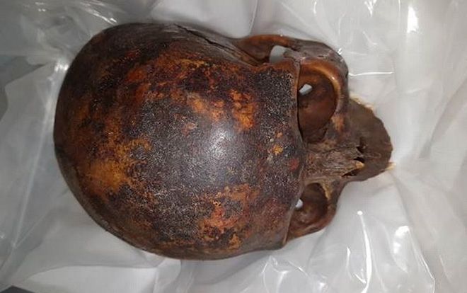 Vừa say rượu vừa phê thuốc, người đàn ông ngang nhiên ôm đầu lâu về nhà