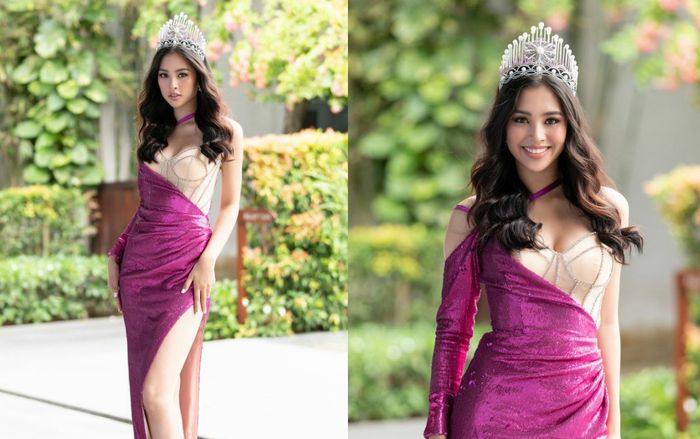 Tiểu Vy diện váy đánh lừa thị giác, dân tình phải dụi mắt kẻo nhìn lầm