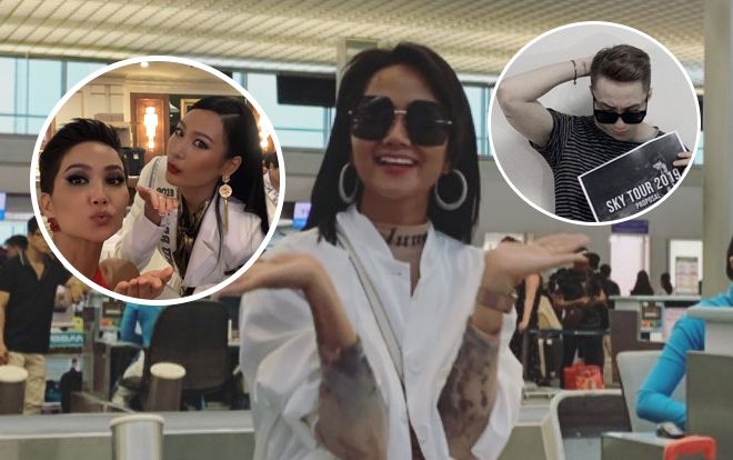 Lên đường làm phù dâu cho Hoa hậu Hoàn vũ Thái Lan, H'Hen Niê vẫn không quên Sơn Tùng M-TP