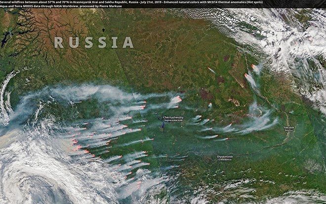 Thảm họa tại Bắc Cực: Cháy lớn chưa từng có, đến mức có thể quan sát được từ vũ trụ