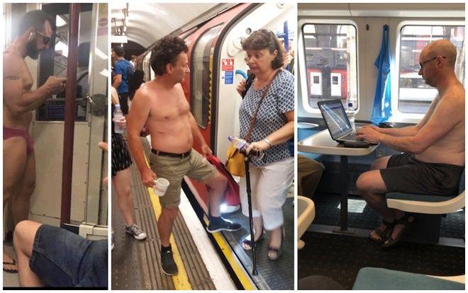 Người dân Anh chống nắng nóng kỷ lục bằng cách… cởi bớt đồ