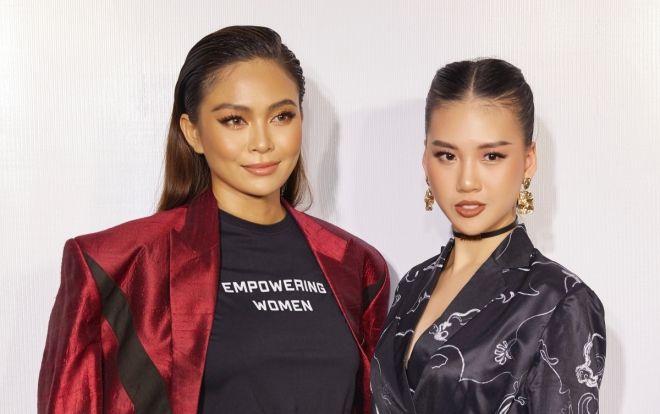 Siêu mẫu Quỳnh Hoa, Chúng Huyền Thanh 'đội mưa gió' đến xem show diễn đầu tay của Mâu Thủy