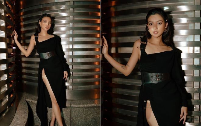 Táo bạo với váy xẻ cao tận xương hông, Tú Hảo thống lĩnh BXH sao đẹp