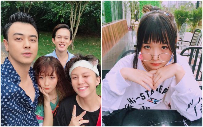 Xuất hiện gái xinh chen giữa 'cặp đôi chim ri' Bảo - Dương, lại còn chụp ảnh thân thiết với bố Quốc