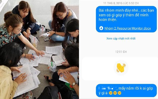 Gửi bài tập lên nhóm trò chuyện, sau 3 năm trưởng nhóm chỉ nhận được những cụm từ 'đã xem' khiến nhiều người đồng cảm
