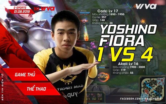 Yoshino của GAM hủy diệt QG với Fiora 1 cân 4 | The Solo Skill P1