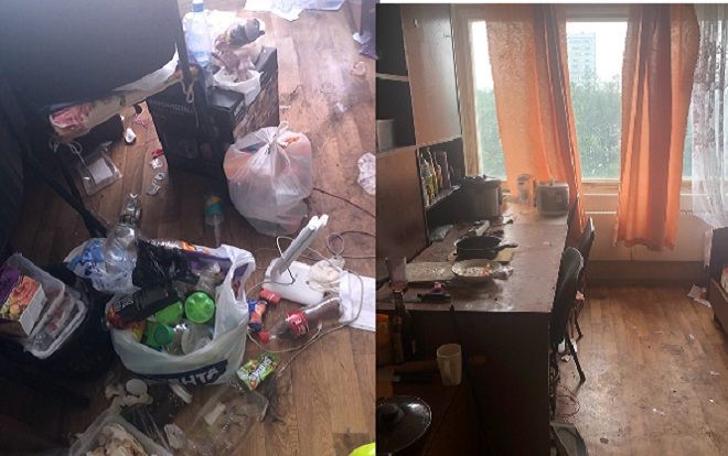 Choáng với cảnh tượng như bãi rác ngoài đời thực trong phòng trọ của nữ sinh viên: Đỉnh cao ở bẩn là đây