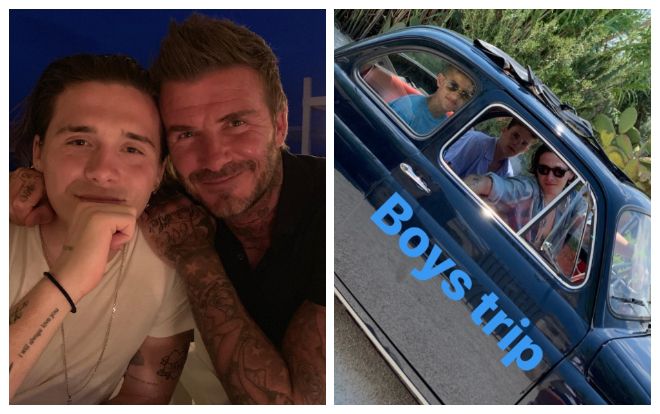 Sau bao tin đồn bất hòa cuối cùng mối quan hệ của David Beckham và con trai cả Brooklyn đã yên ấm trở lại