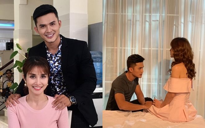 Diễn viên Trường Thịnh ngại ngùng kể về 'cảnh nóng' táo bạo với Huỳnh Thảo Trang trong phim trường 'Hoa trong bão'