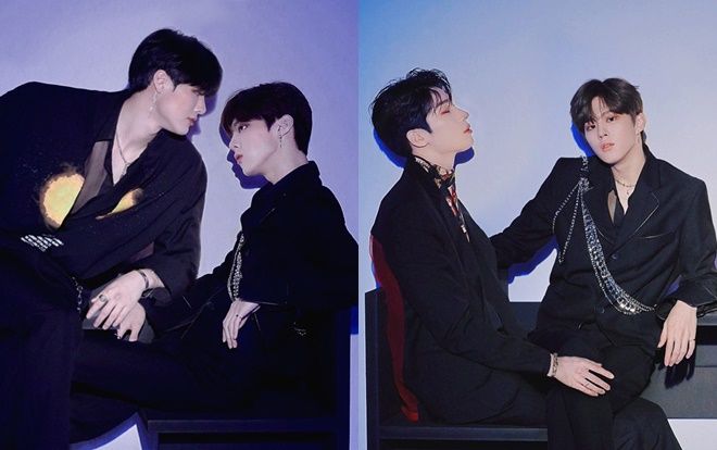 X1: Giật mình trước poster 'đam mỹ' của Han Seung Woo - Cho Seung Yeon và Kim Woo Seok